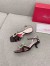 Roger Vivier Virgule Mini Broche Vivier Buckle Sandals in Black Patent Leather