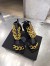 Versace Medusa Chain Sandals 110mm In Black Leather