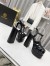 Versace La Medusa Platform Sandals In Black Calfskin