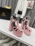 Versace La Medusa Platform Sandals In Pink Calfskin