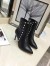 Valentino Black Rockstud Heeled Ankle Boots 85mm