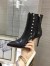 Valentino Black Rockstud Heeled Ankle Boots 85mm