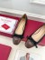 Valentino Valet Du Roi Ballet Flats in Black Lambskin