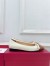 Valentino Valet Du Roi Ballet Flats in White Lambskin