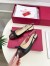 Valentino Valet Du Roi Slingback Ballet Flats in Black Lambskin