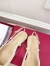Valentino Valet Du Roi Slingback Ballet Flats in White Lambskin