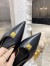 Valentino Roman Stud Flat Mules In Black Calfskin