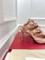 Valentino Roman Stud Pumps 80mm In Rose Cannelle Patent Leather