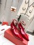 Valentino Tiptoe Pumps 50mm In Red Patent Leather