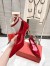 Valentino Tiptoe Pumps 50mm In Red Patent Leather