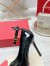 Valentino Tan-Go Pumps 100mm In Black Patent Leather