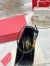 Valentino Tan-Go Pumps 100mm In Black Patent Leather