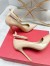 Valentino Tan-Go Pumps 100mm In Nude Patent Leather