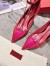 Valentino Tan-Go Pumps 100mm In Rose Red Patent Leather