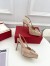 Valentino VLogo Signature Slingback Platform Pumps 120mm In Nude Satin