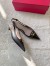 Valentino Bold Edition VLogo Slingback Ballerinas in Black Leather