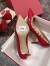 Valentino Rockstud Pumps 100mm In Red Patent Leather