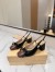 Valentino Valet Du Roi Slingback Pumps 60mm in Black Lambskin