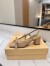Valentino Valet Du Roi Slingback Pumps 60mm in Rose Cannelle Mesh