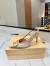 Valentino Vlogo Slingback Pumps 80mm in White Croc-embossed Leather