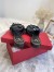 Valentino Atelier Shoes 03 Rose Edition Slides Sandals Black