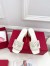 Valentino VLogo Cut-out Slide Sandals 60mm in White Leather
