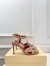 Valentino Garavani Studdy Sandals 100mm in Pink Kidskin