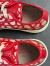 Valentino Totaloop Sneakers in Red Toile Iconographe Fabric