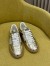 Valentino Women's Upvillage Sneaker in Gold Laminated Leather 