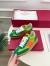 Valentino Women's Upvillage Sneakers in Green Leather and Nylon