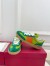 Valentino Women's Upvillage Sneakers in Green Leather and Nylon