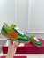 Valentino Women's Upvillage Sneakers in Green Leather and Nylon