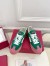 Valentino Women's Upvillage Sneakers in Green and Pink Leather