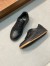 Saint Laurent Men's SL/61 Sneakers in Black Perforated Leather