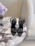 Saint Laurent Missy Sandals 110mm in Black Mesh