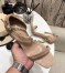 Saint Laurent Opyum 110 Sandals In Beige Suede