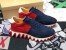 Christian Louboutin Men's Loubishark Sneakers In Blue/Red Suede