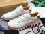 Christian Louboutin Men's Loubishark Sneakers In White Leather