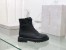 Jimmy Choo Cora Flat Combat Boots In Black Leather