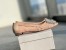Manolo Blahnik Hangisi Flats In Nude Lace with Crystal Buckle