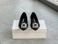 Manolo Blahnik Hangisi Flats In Black Lace with Crystal Buckle