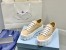 Prada Double Wheel Sneakers In Beige Nylon Gabardine 