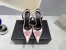 Versace La Medusa Slingback Pumps In Pink Satin