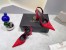 Versace La Medusa Slingback Pumps In Red Satin