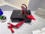 Versace La Medusa Slingback Pumps In Red Satin