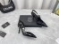 Versace Safety Pin Slingback Pumps In Black Patent Leather