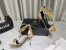 Versace Medusa Chain Sandals 110mm In Gold Leather