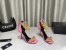 Versace Medusa Chain Sandals 110mm In Pink Leather