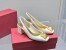 Valentino One Stud Slingback Pumps 60mm In White Patent Leather