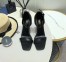 Saint Laurent Opyum 110 Black Sandals with Black YSL Heel